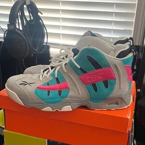Reebok The Rail - Tin Grey/Teal/Pink